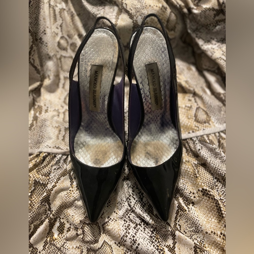 Manolo Blahnik Heels Sz 38 1/2 USED